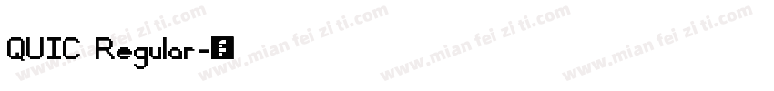 QUIC Regular字体转换
